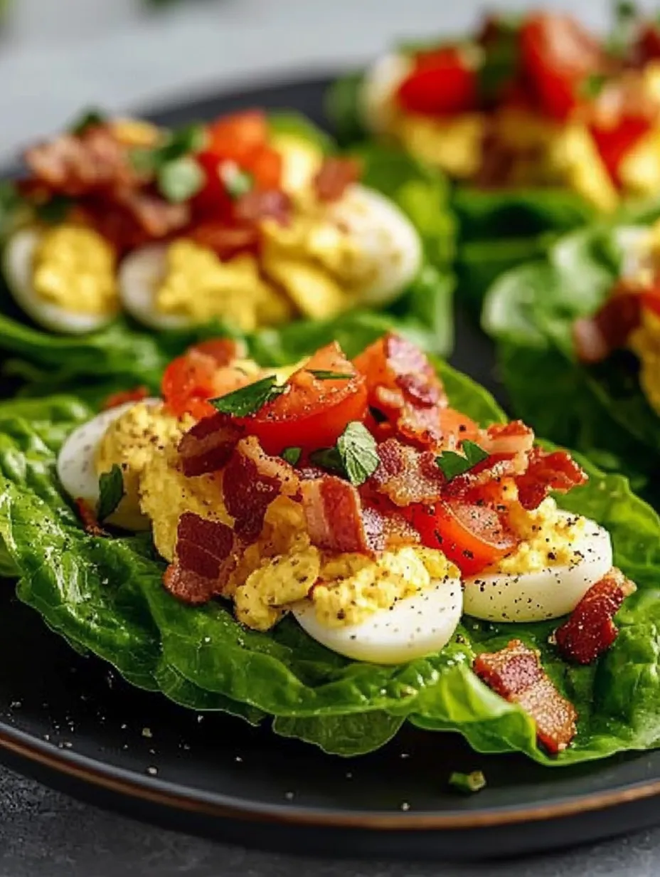 Bacon & Egg Salad Lettuce Wraps