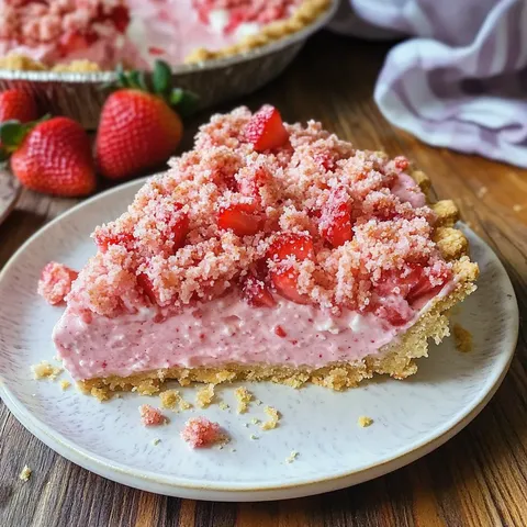 Strawberry Shortcake Freezer Pie