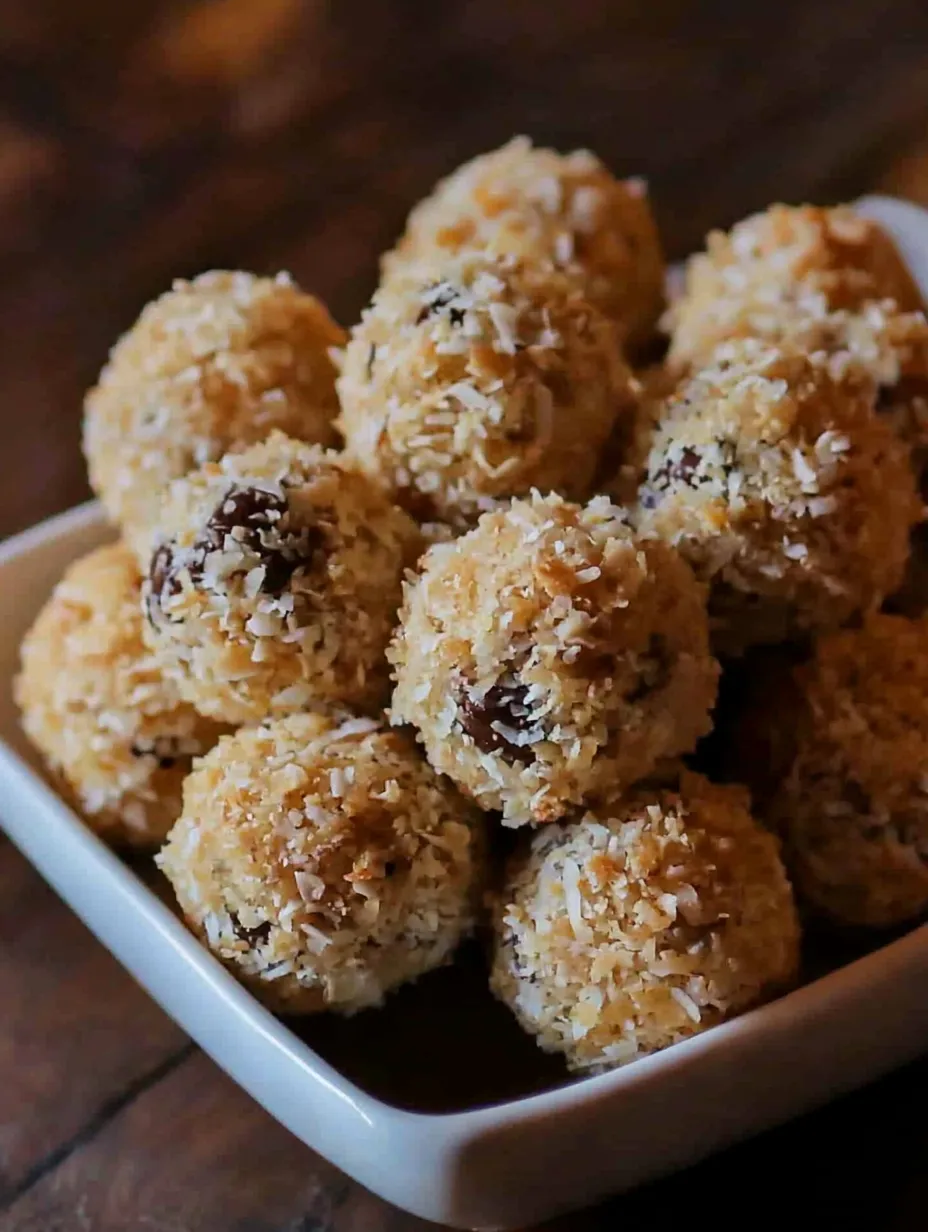 No-Bake Chocolate Coconut Graham Balls