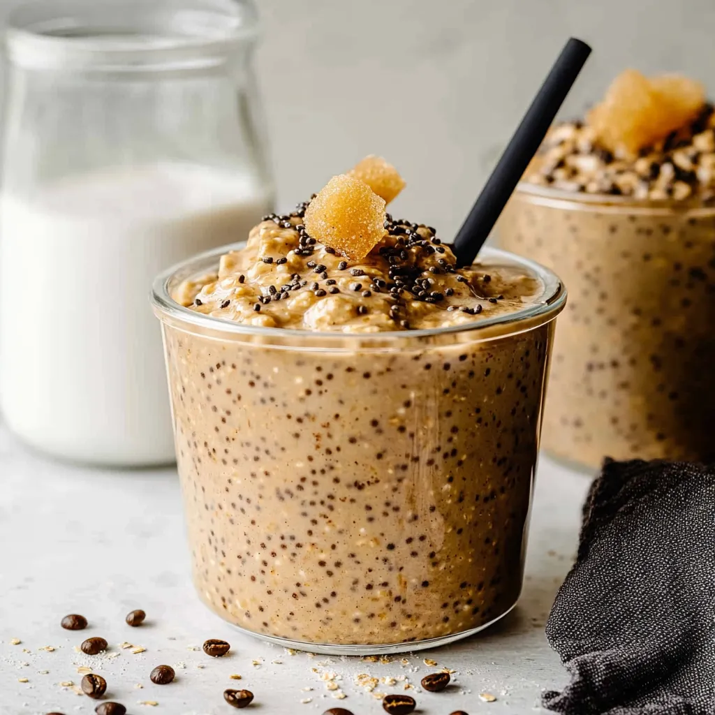 Brown Sugar Shaken Espresso Overnight Oats