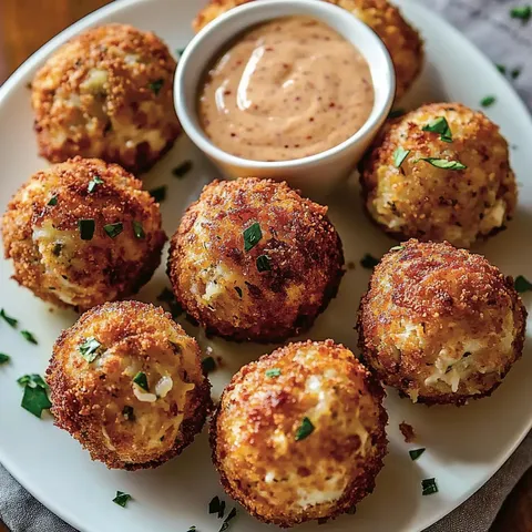 Reuben Balls with Spicy Thousand Island Sauce