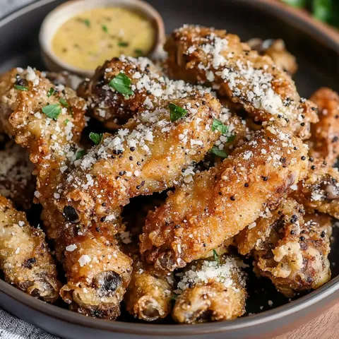 Crispy Pepper Cheese Wings