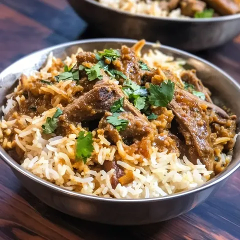 Fragrant Mutton Biryani with Basmati Rice & Spices