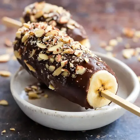 Frozen Chocolate-Dipped Bananas