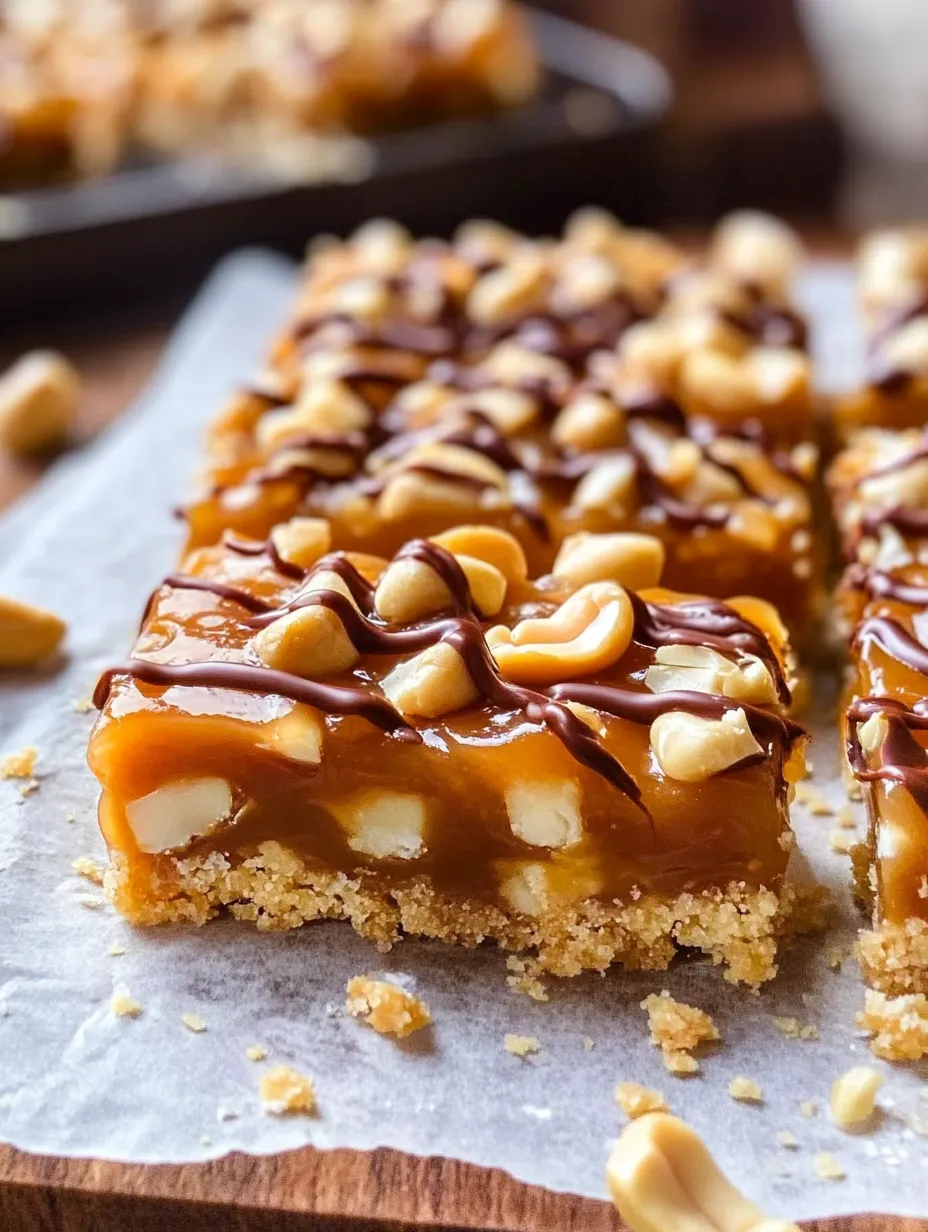 No-Bake Caramel Cashew Bar