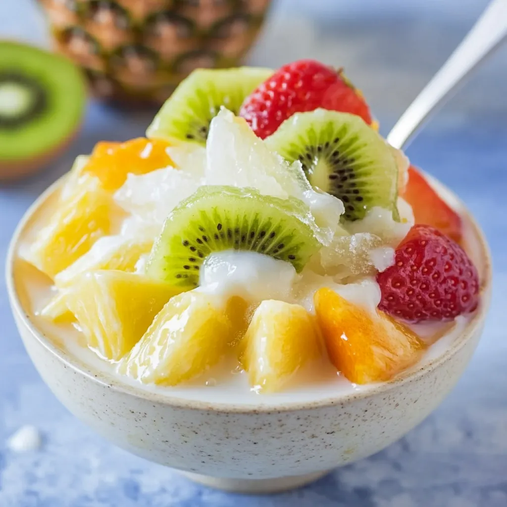 Fruits Shaved Ice Milk