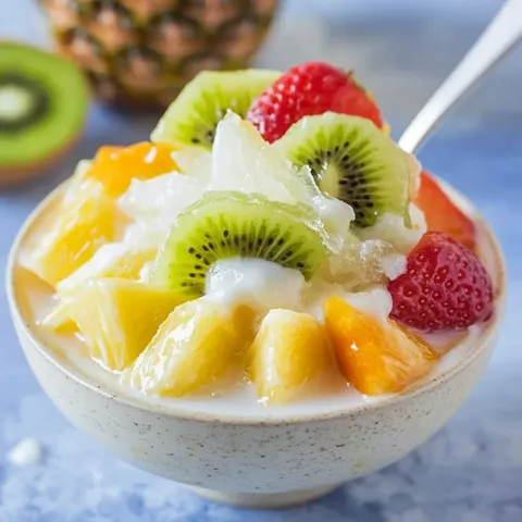 Fruits Shaved Ice Milk