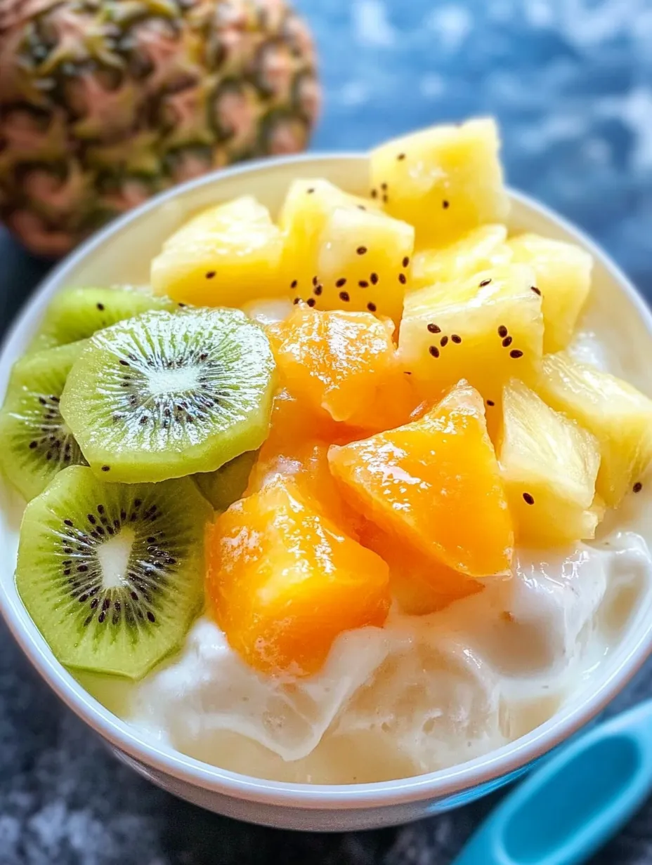 Fruits Shaved Ice Milk