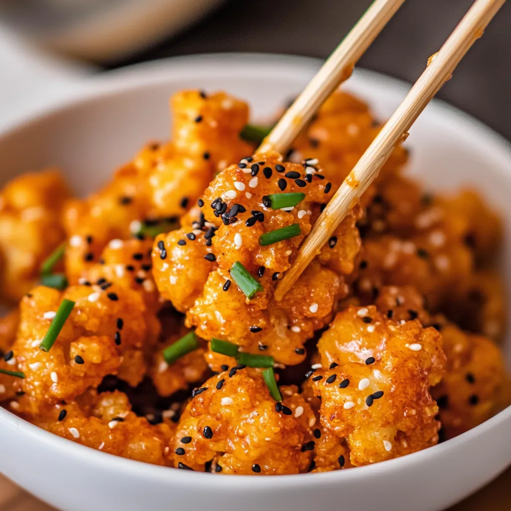 Crispy Baked Bang Bang Cauliflower