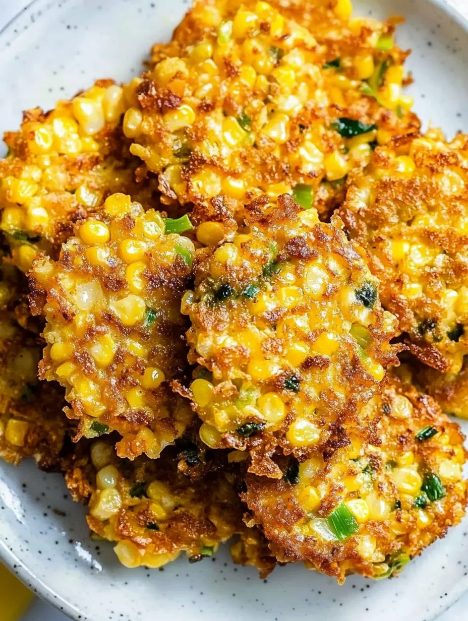 Crispy Corn Fritters with Garlic and Fresh Herbs