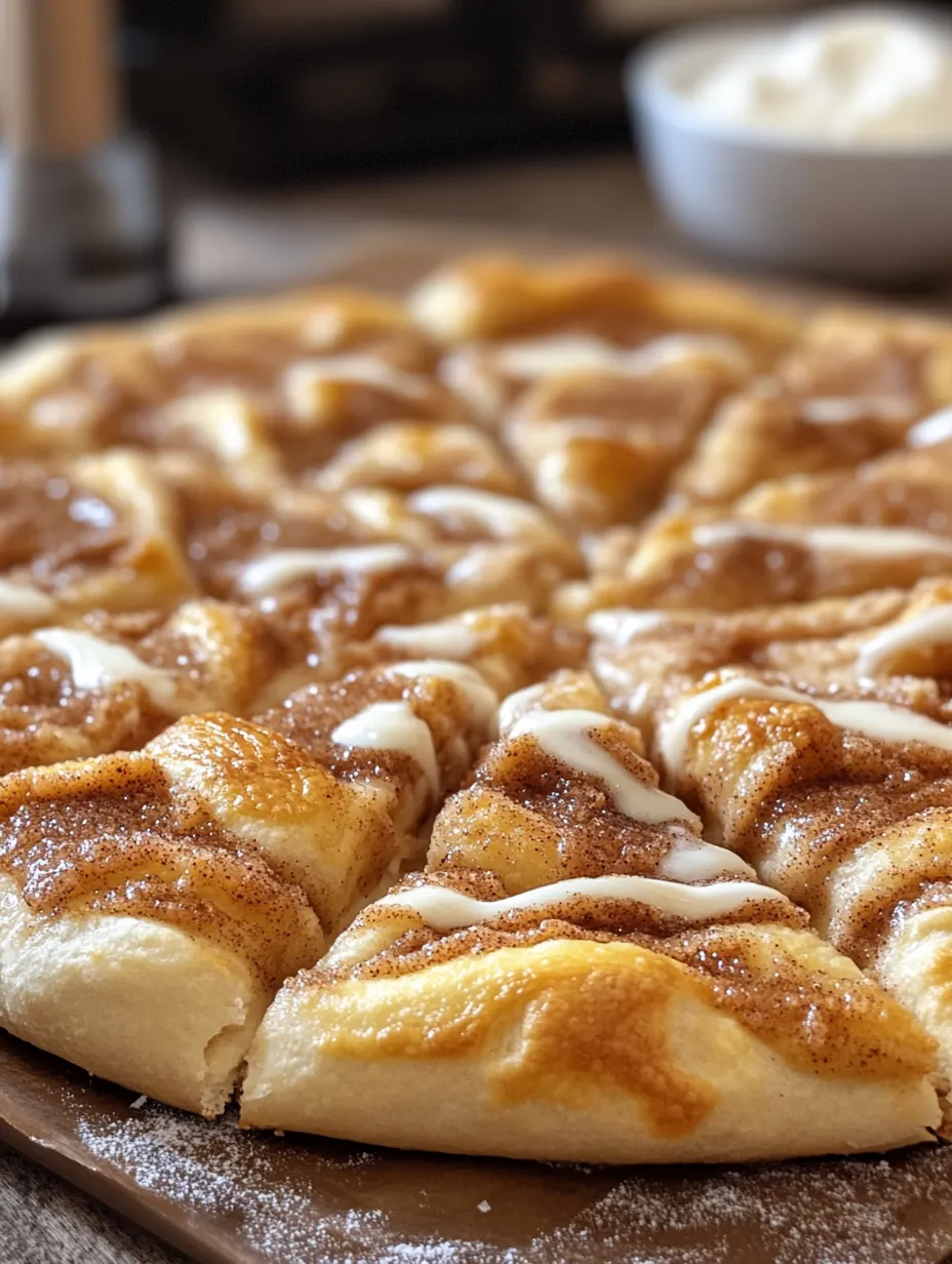Crescent Roll Cinnamon-Sugar Pizza