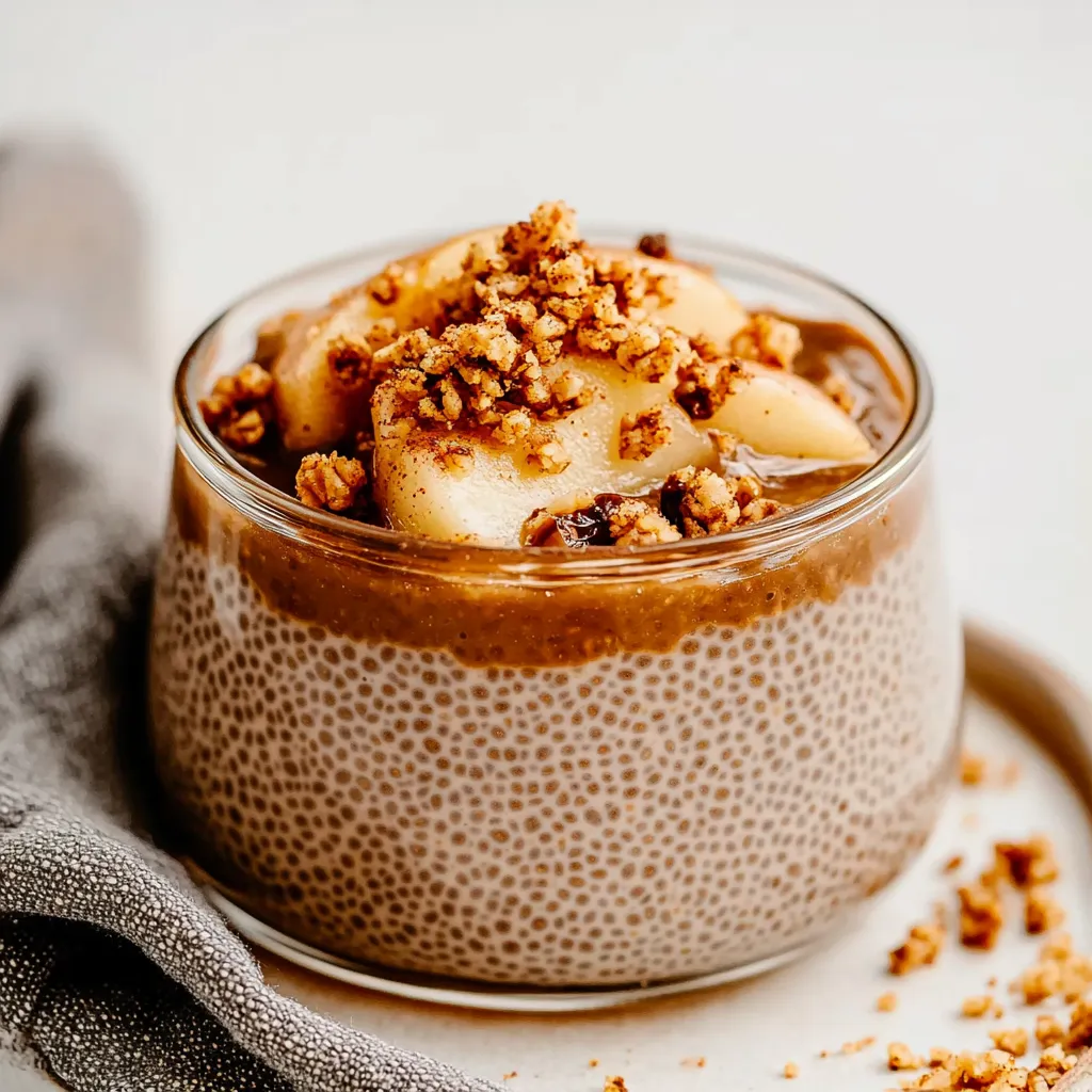Apple Crumble Chia Pudding