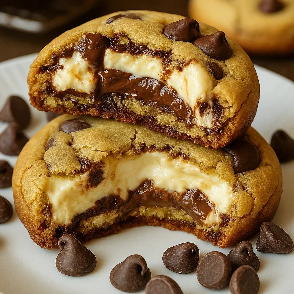 Cheesecake Stuffed Chocolate Chip Cookies