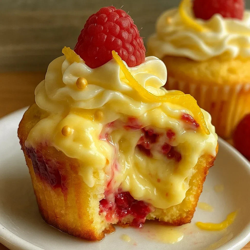 Raspberry Lemon Heaven Cupcakes