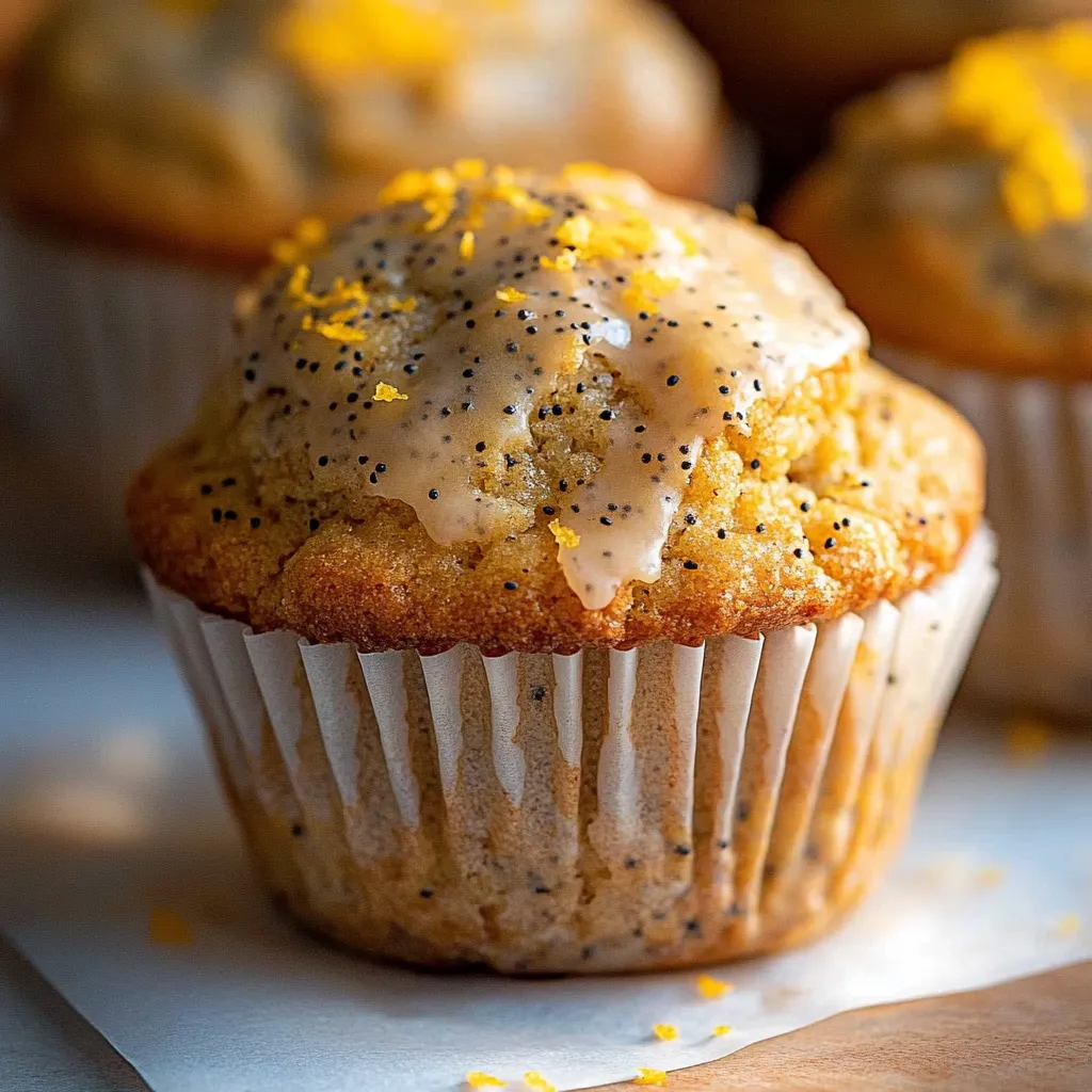 Vegan Orange Poppy Seed Muffins
