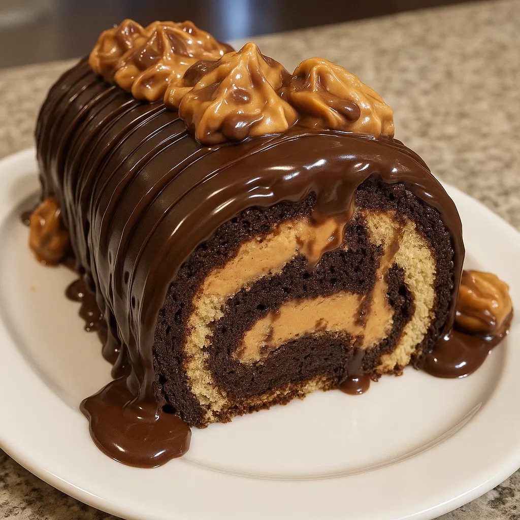 Chocolate Peanut Butter Roll