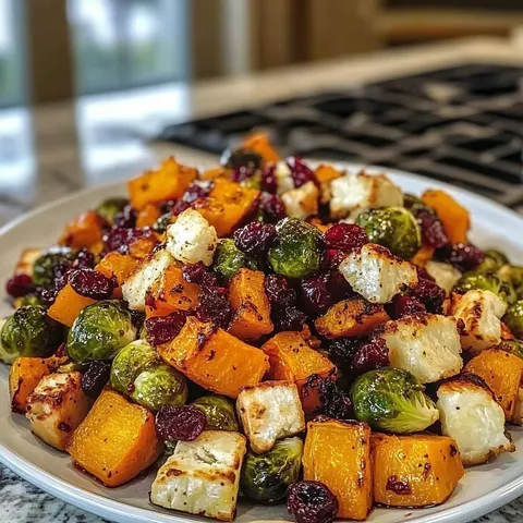 Cranberry-Glazed Roasted Vegetables