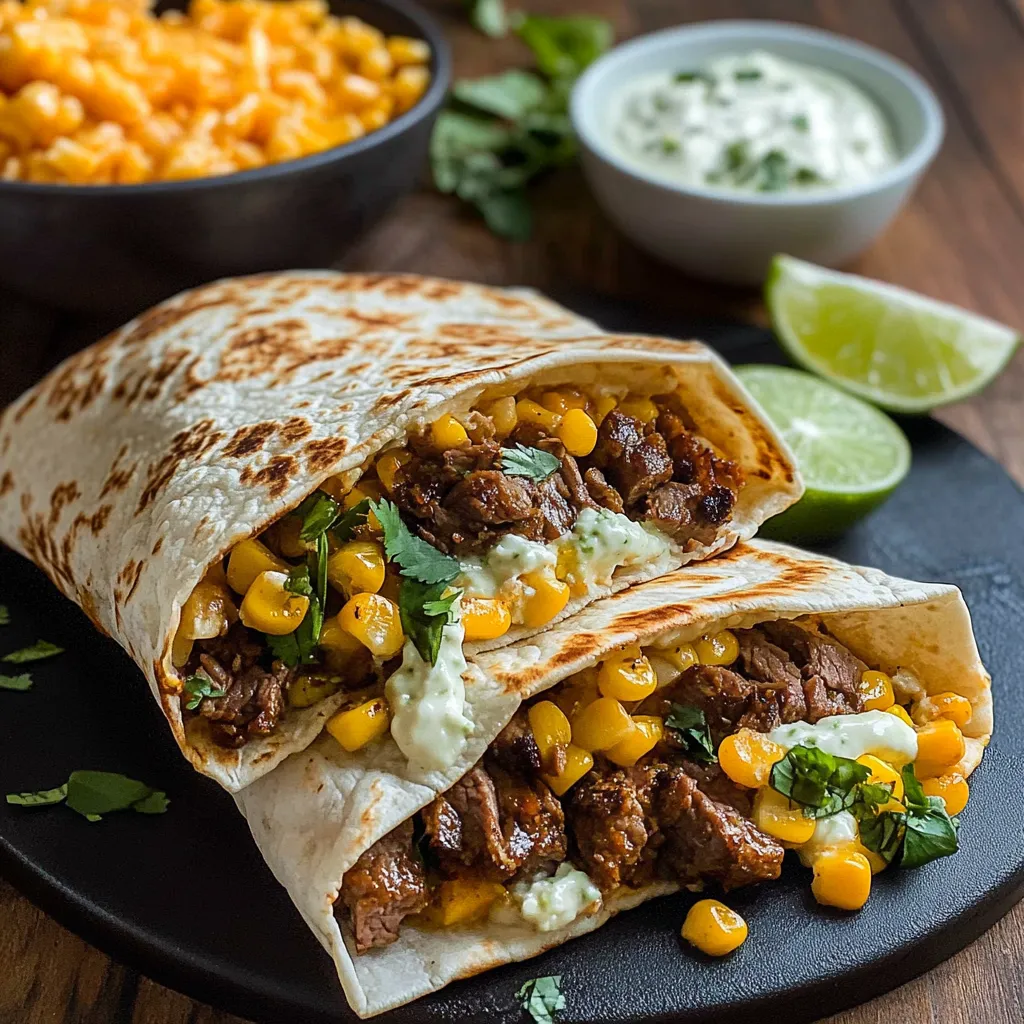 Street Corn Steak Crunch Wraps