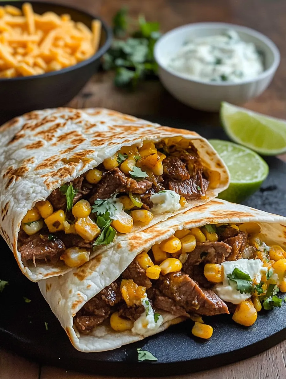 Street Corn Steak Crunch Wraps