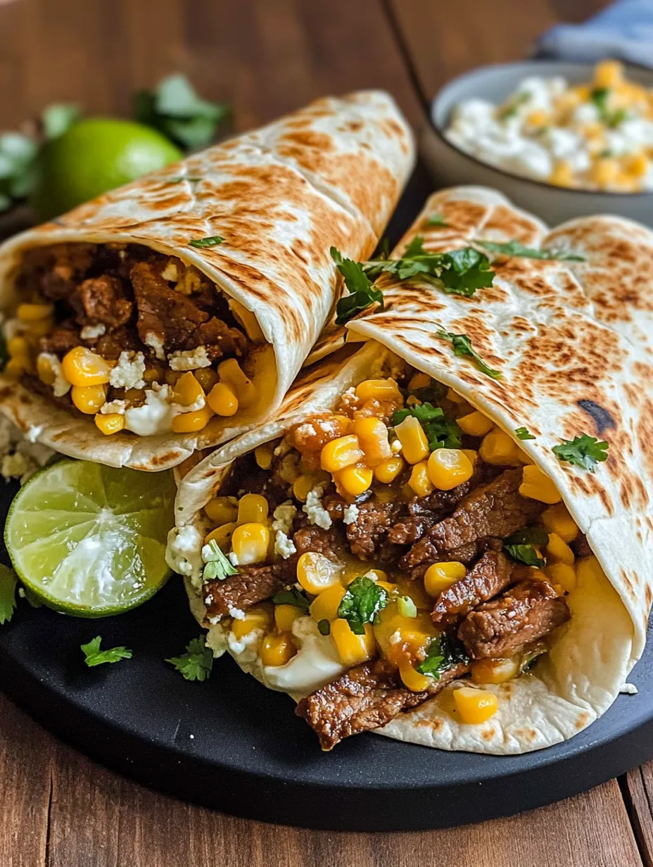 Street Corn Steak Crunch Wraps