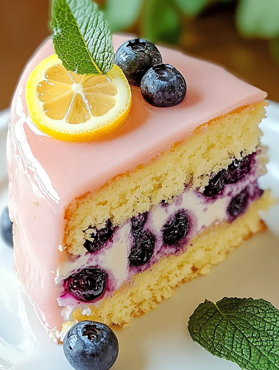 Blueberry Lemonade Buttermilk Cake