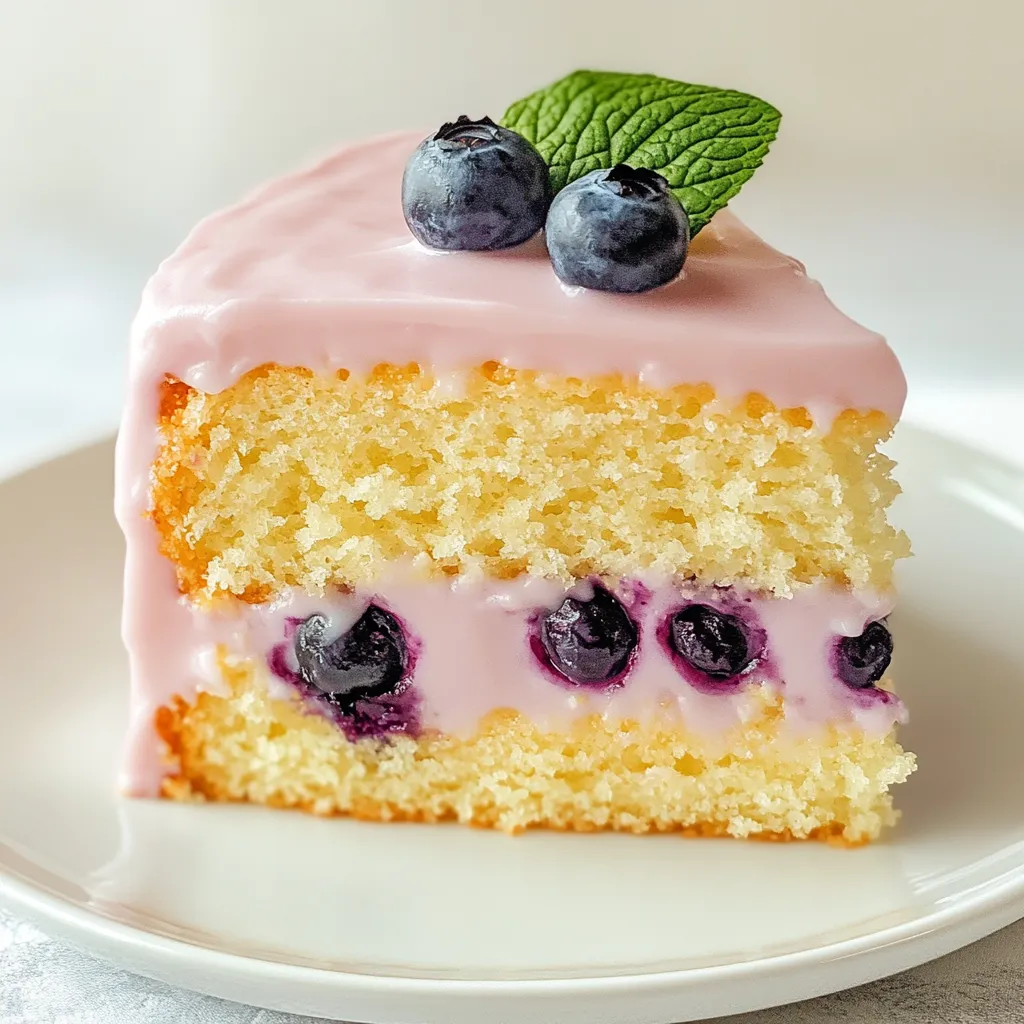 Blueberry Lemonade Buttermilk Cake
