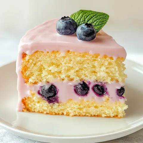 Blueberry Lemonade Buttermilk Cake