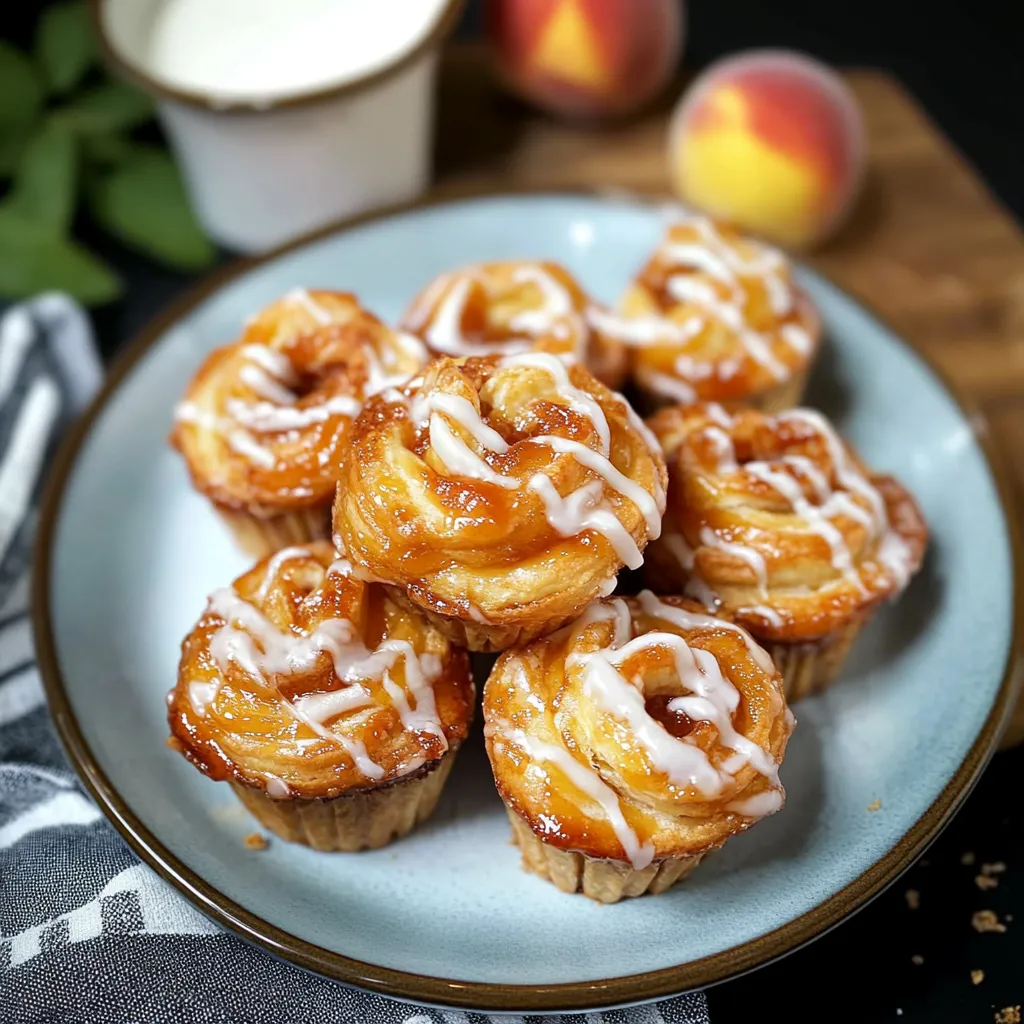 Peach Pie Cruffins