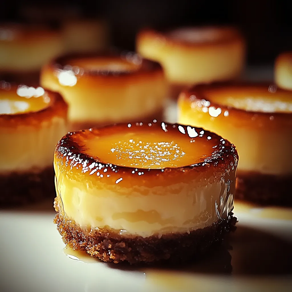 Mini Crème Brûlée Cheesecakes