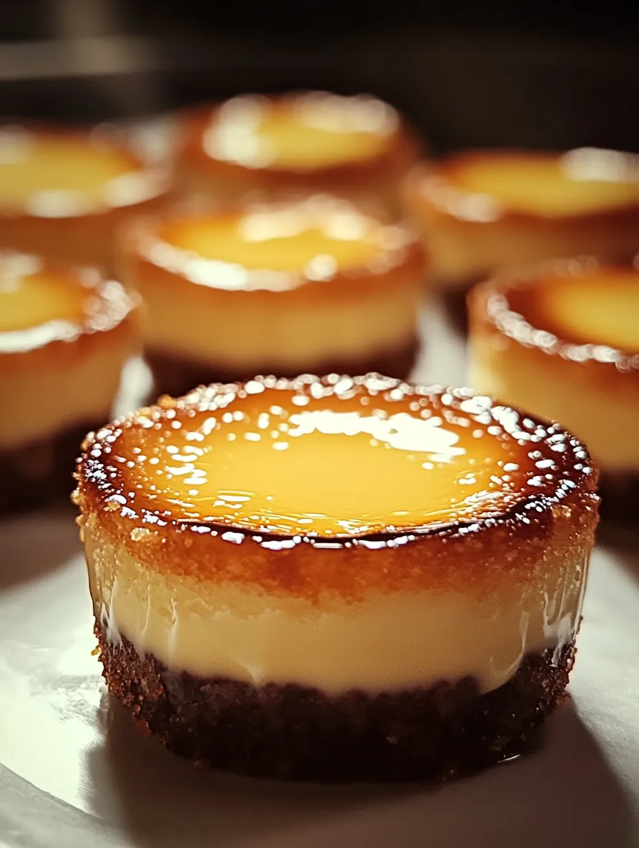 Mini Crème Brûlée Cheesecakes