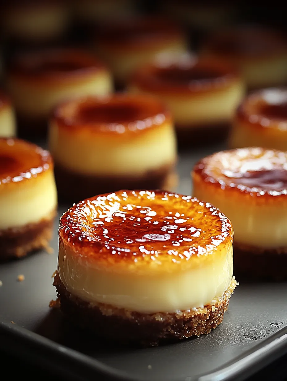 Mini Crème Brûlée Cheesecakes