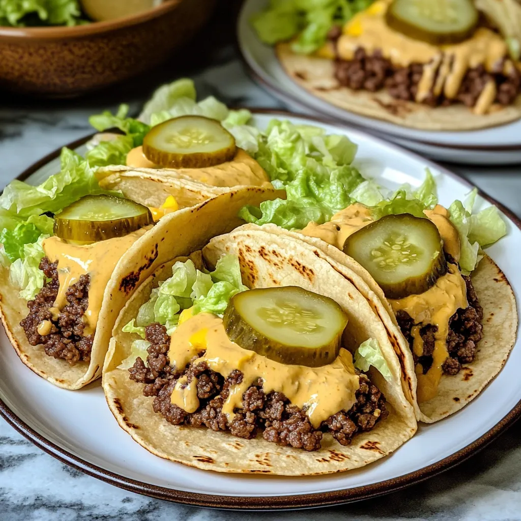 Big Mac Smash Tacos