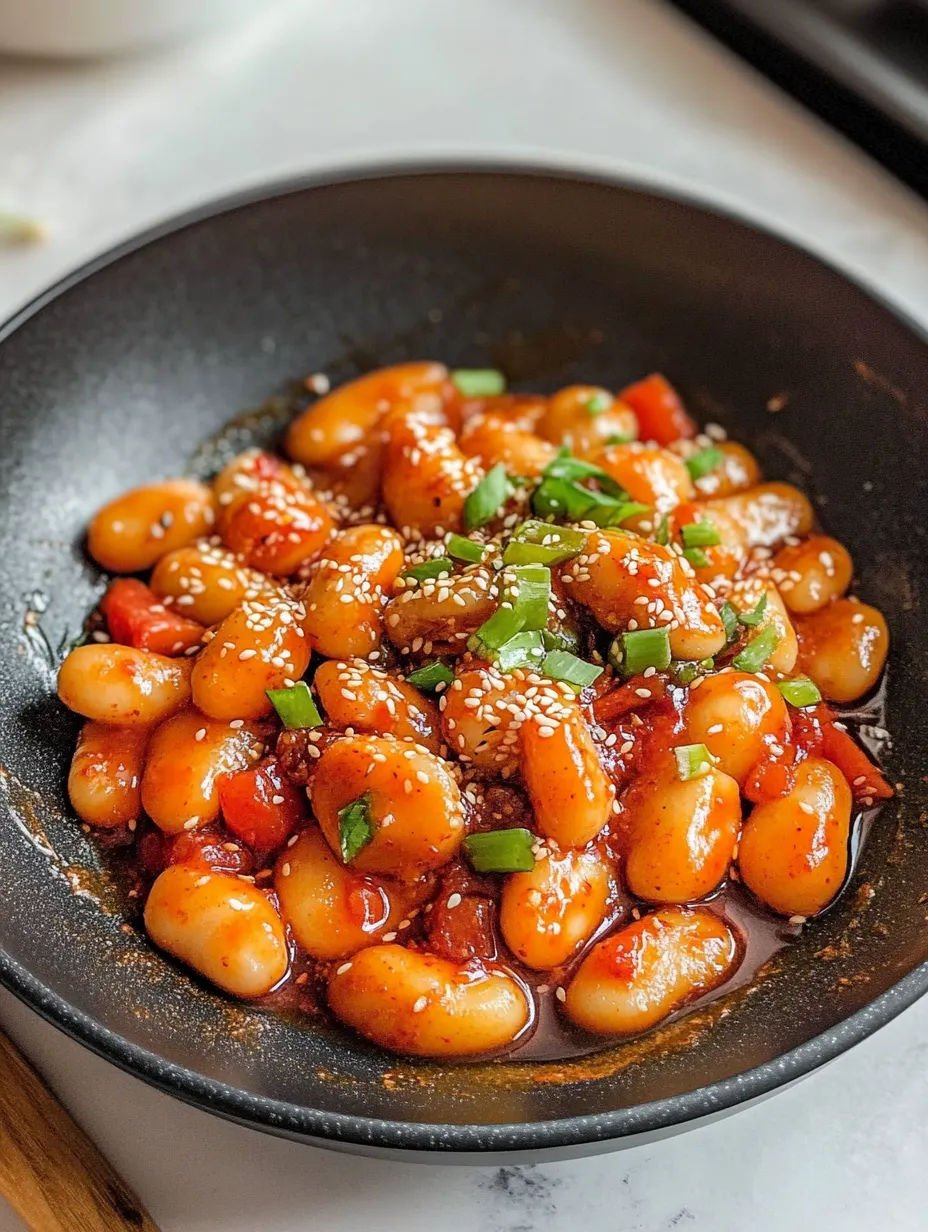 Gochujang Gnocchi with Creamy Cherry Tomato Sauce
