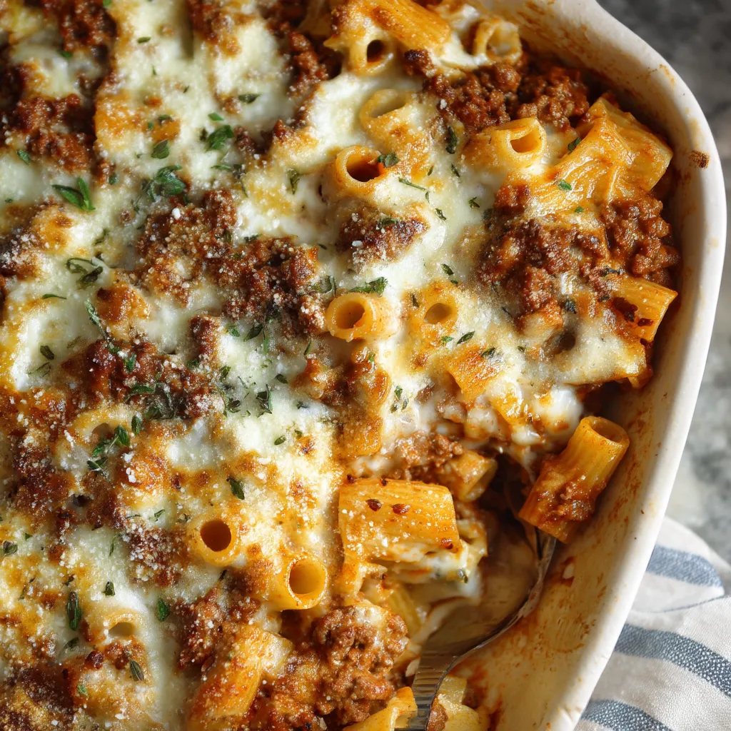 Golden Baked Pastitsio Layers