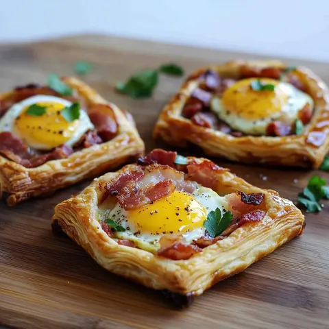 Bacon and Egg Galettes
