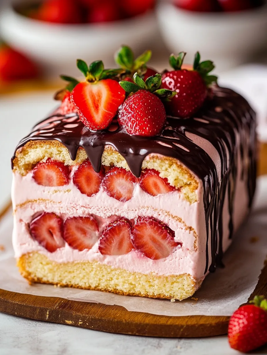 Strawberry Ice Cream Cake