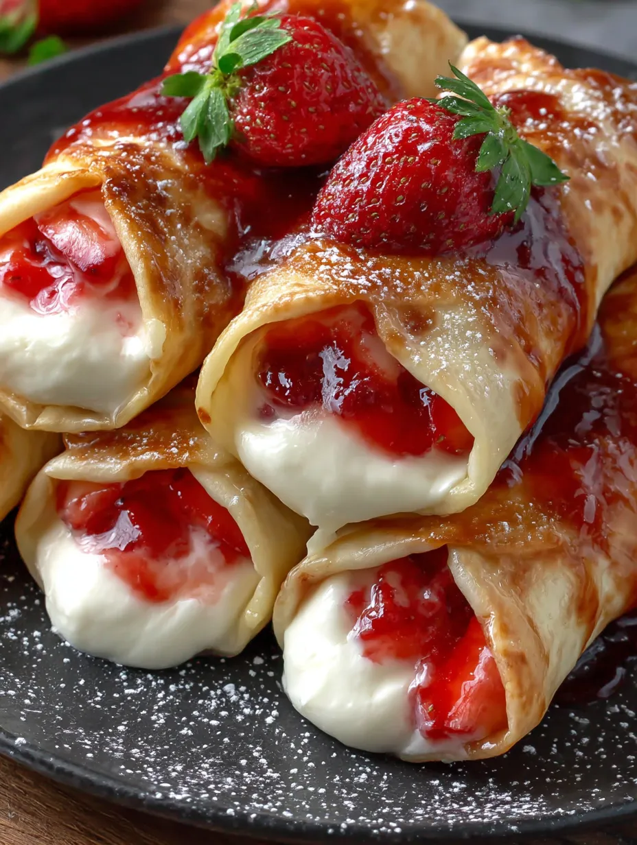 Strawberry Cheesecake Chimichangas