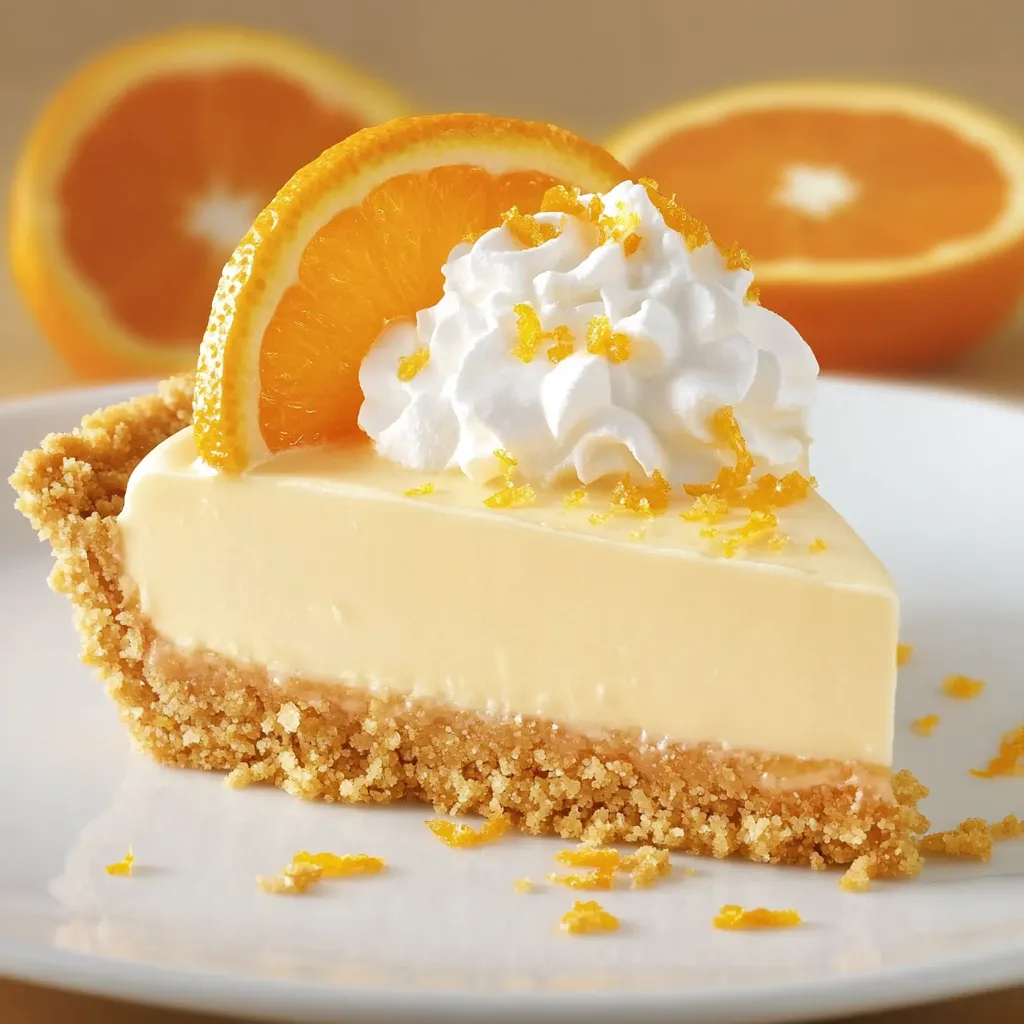 Orange Creamsicle Pie