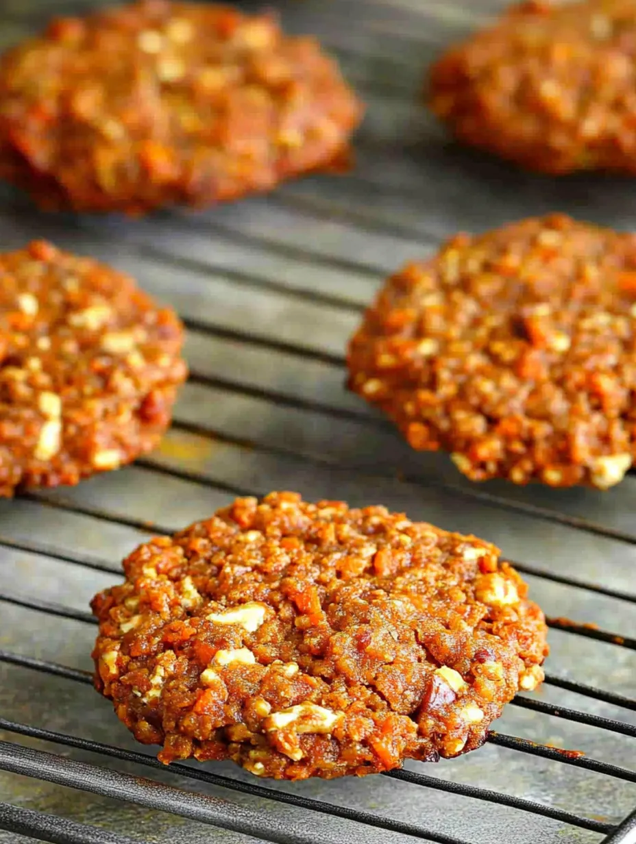 Healthy Carrot Oatmeal Cookies