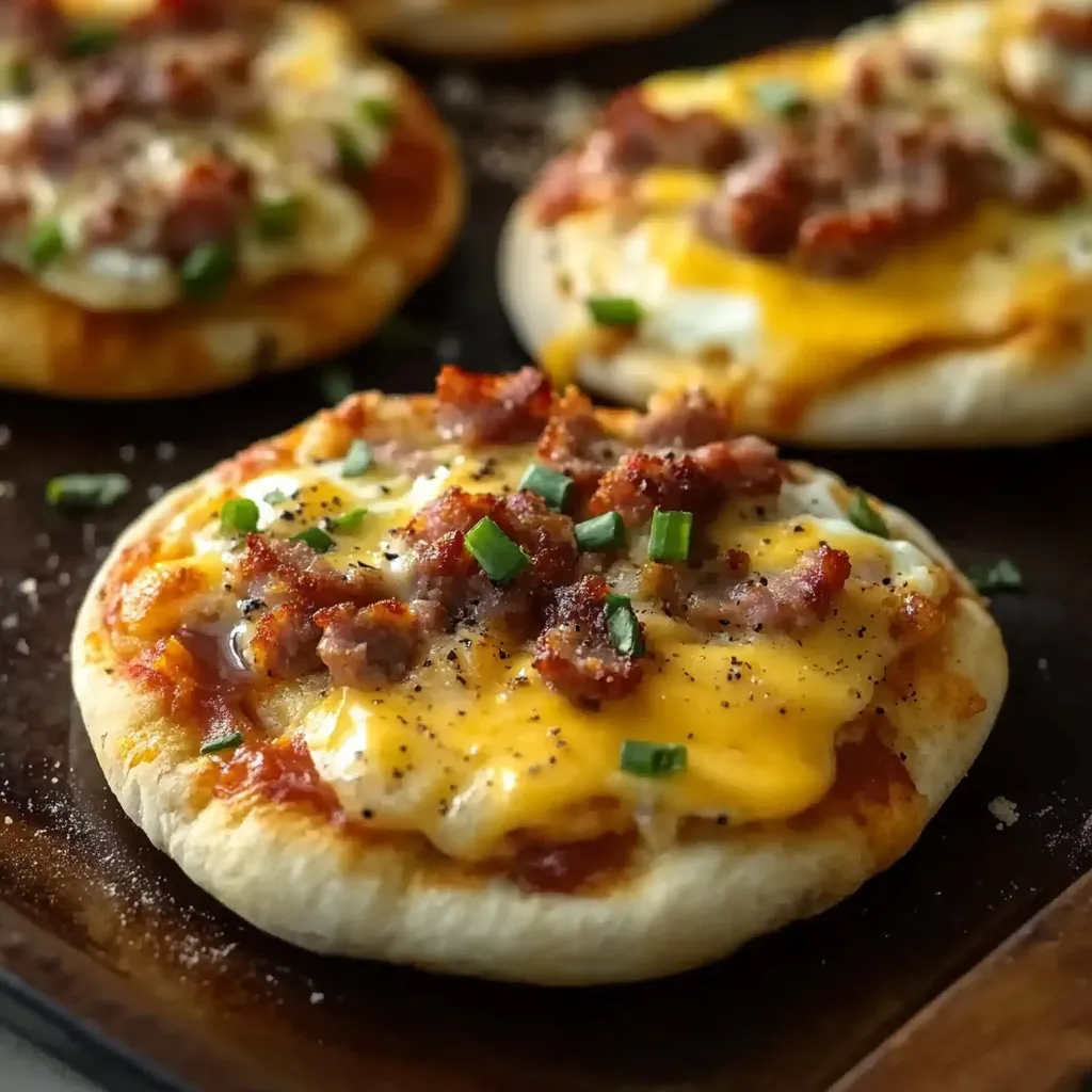 English Muffin Breakfast Pizzas