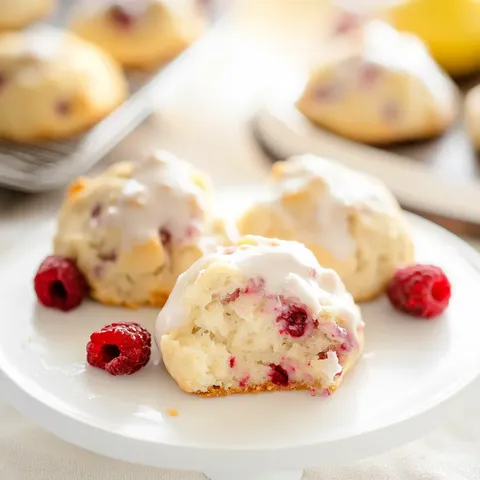 Ridiculously Easy Lemon Raspberry Scones