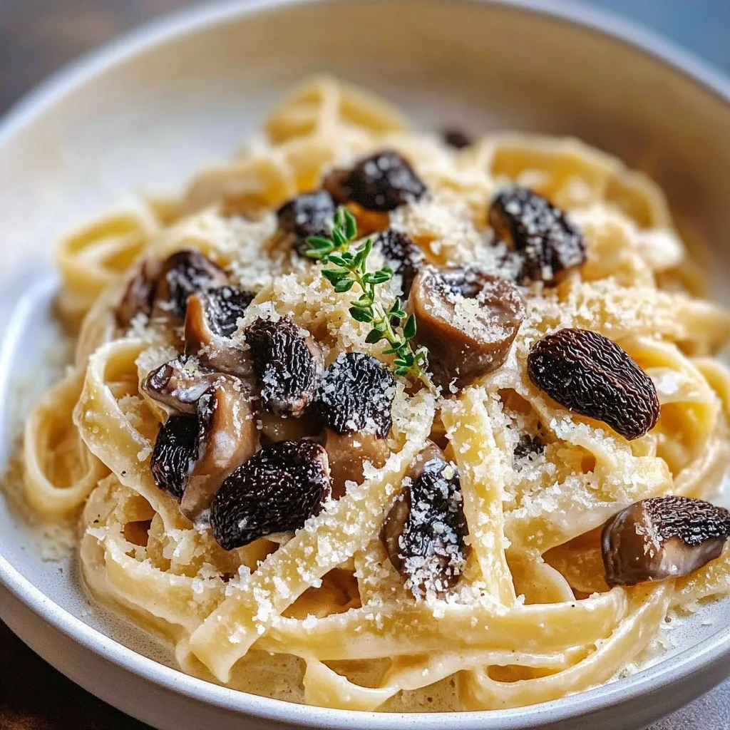 Creamy Morel Mushroom Pasta