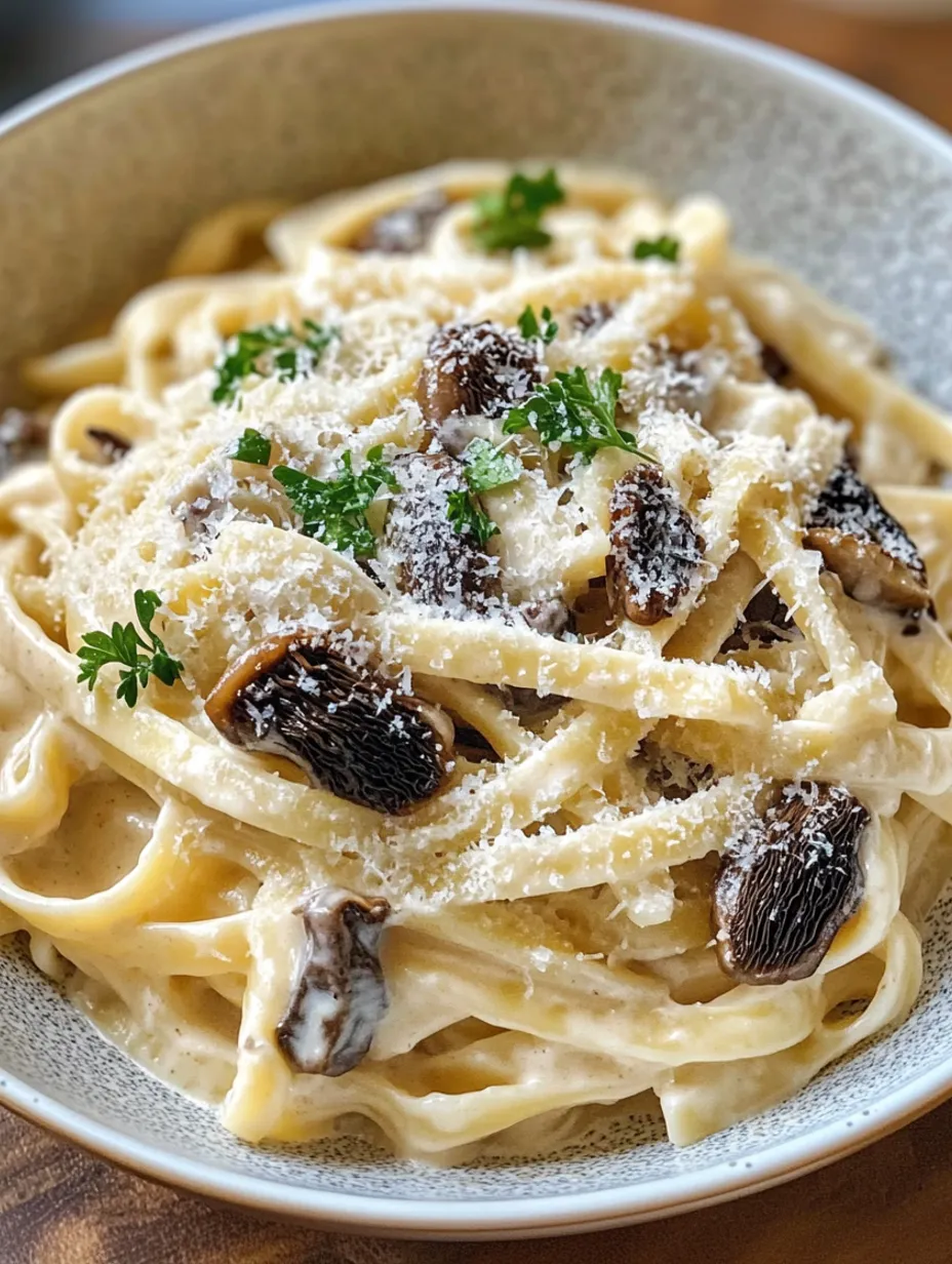 Creamy Morel Mushroom Pasta