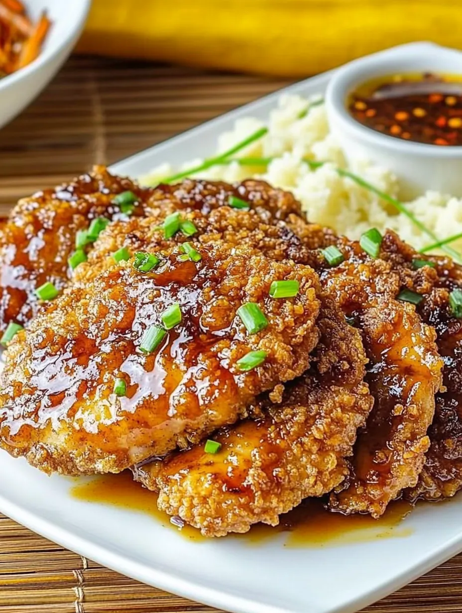 Double Crunch Honey Garlic Chicken