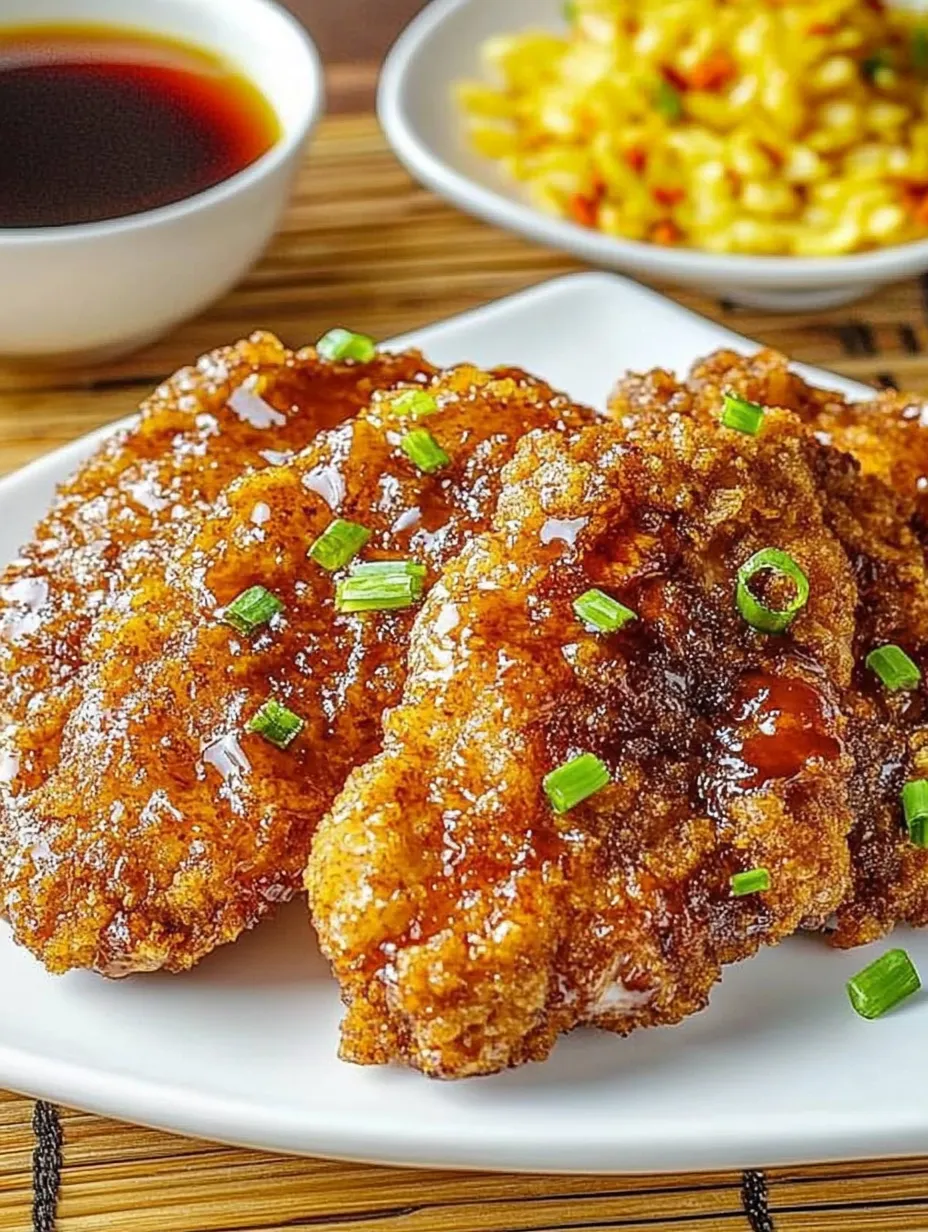 Double Crunch Honey Garlic Chicken