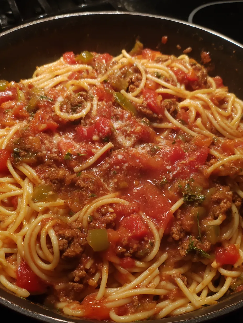 Spaghetti meat sauce recipe