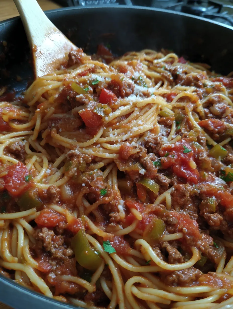 Spaghetti meat sauce recipe