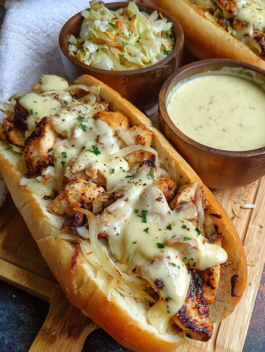 White BBQ Chicken Subs