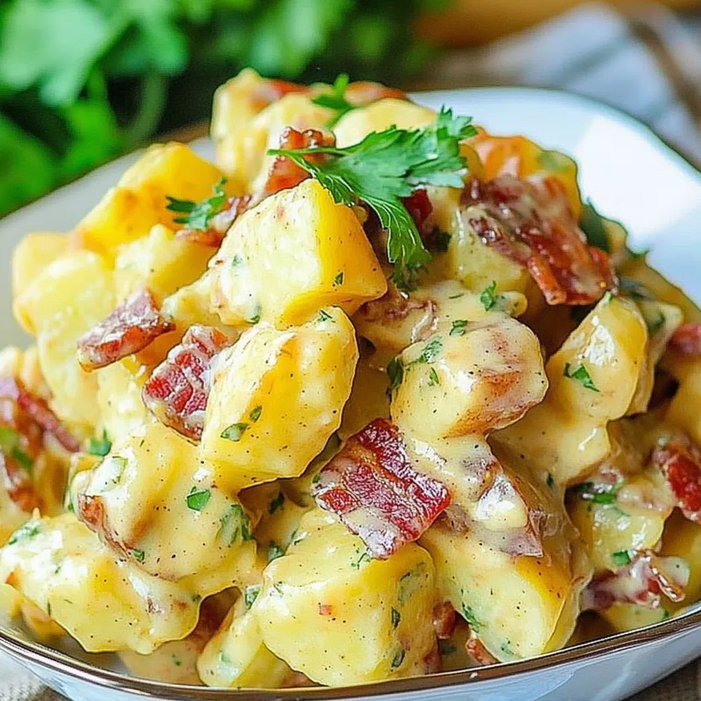 Sweet Mustard Bacon Potato Salad