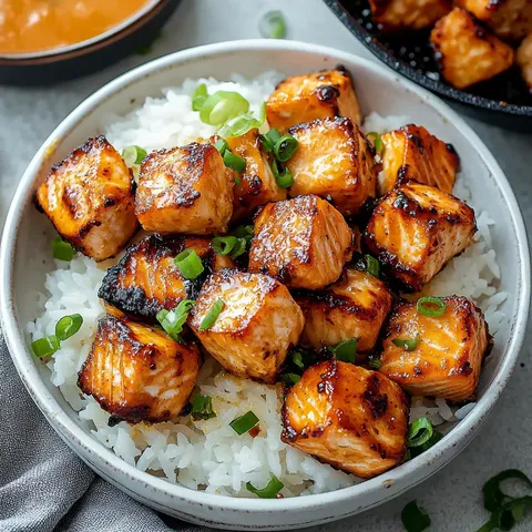 A bowl of food with rice and meat.